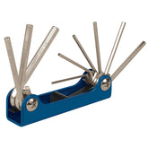 Juego de 9 llaves allen tipo navaa desde 1.3mm hasta 6mm truper..